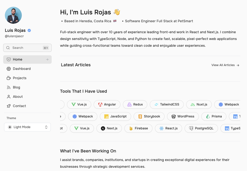 Personal Portfolio Website