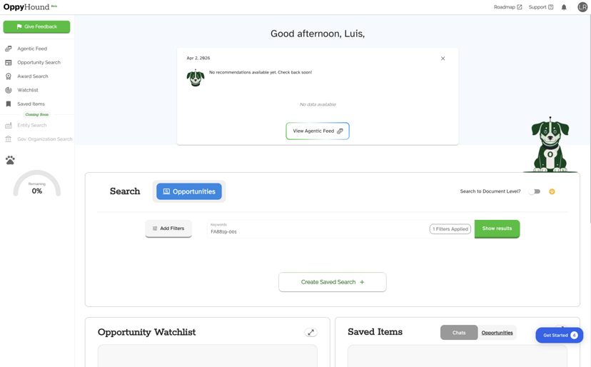 Oppy Hound App
